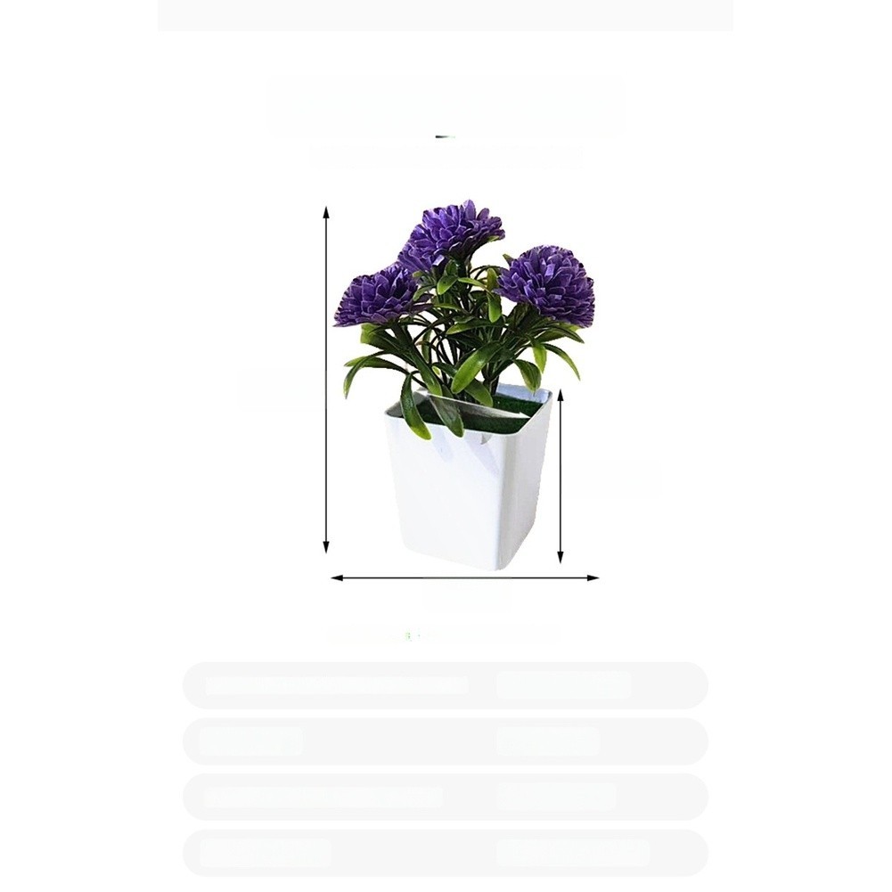 Elegant Fake Flower Display for Home Office Study Tabletop Indoor Decoration