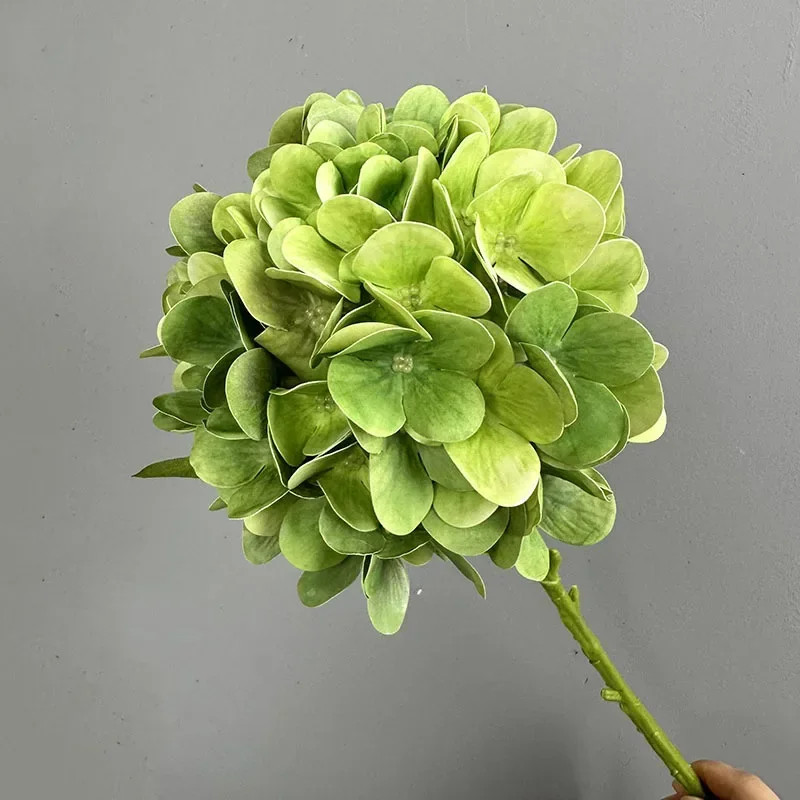 New Hydrangea Artificial Flower Real Touch Moisturizing Fake Flower Bouquet for