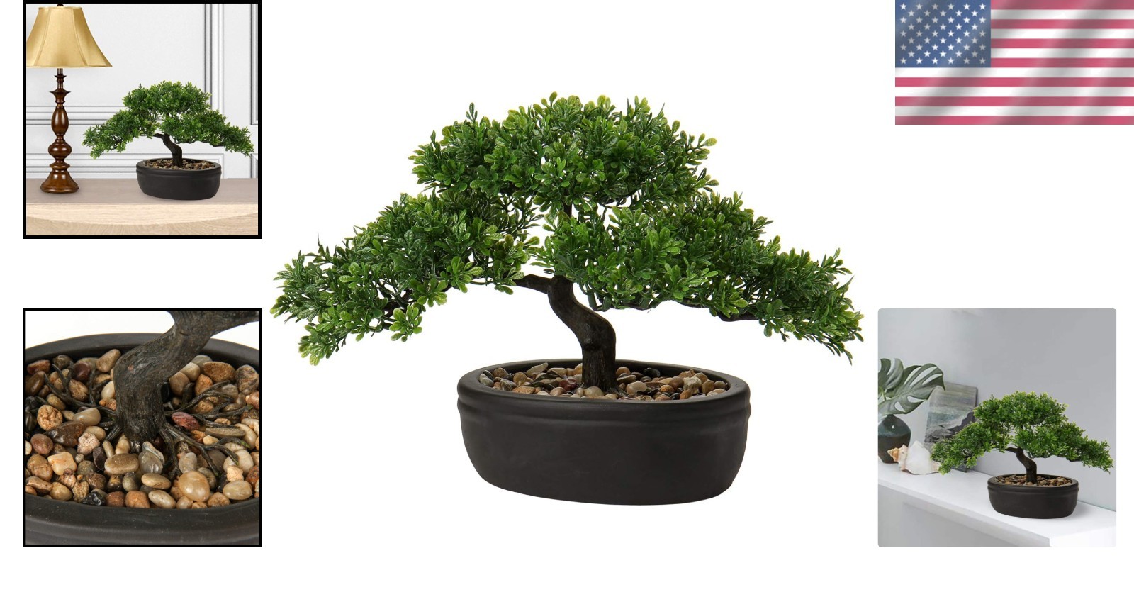 Artificial Bonsai Tree with Ceramic Planter