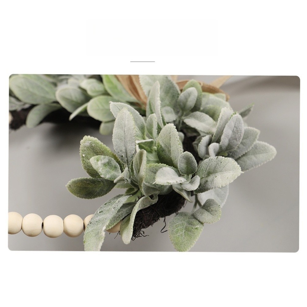 Realistic Artificial Eucalyptus Wreath for Spring Festive Wall Decoration