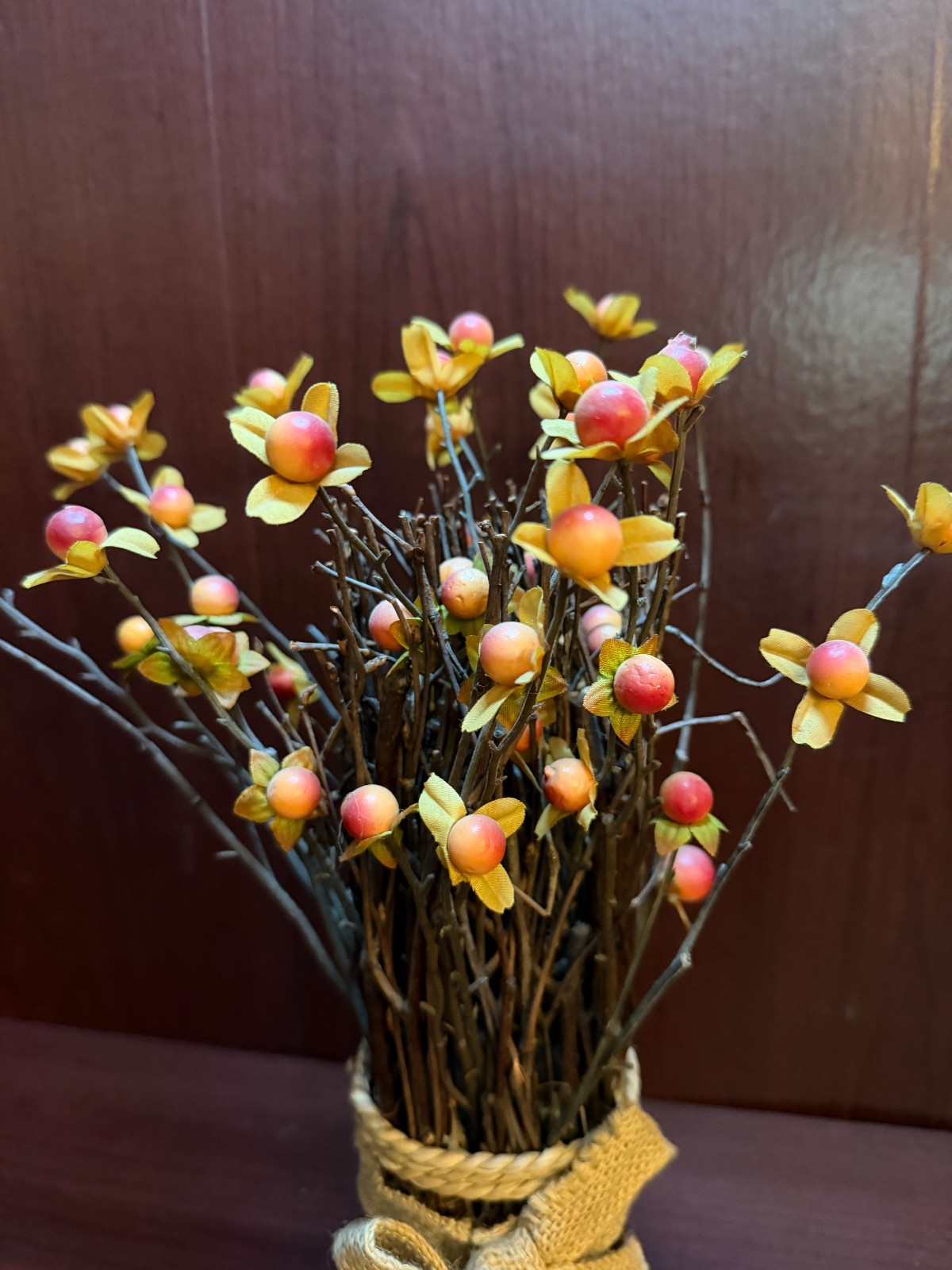 Artificial Fall Flower Table Decor