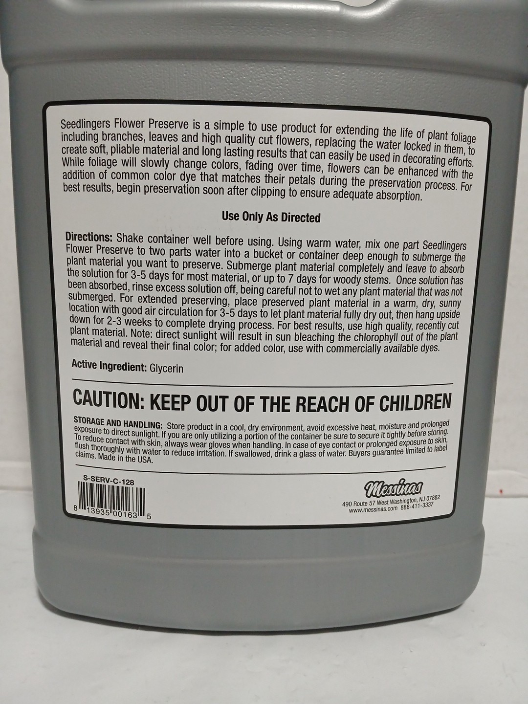 Seedlinger’s Flower Preserve 1 Gallon For Cut Flowers Floral Decor Flower Food