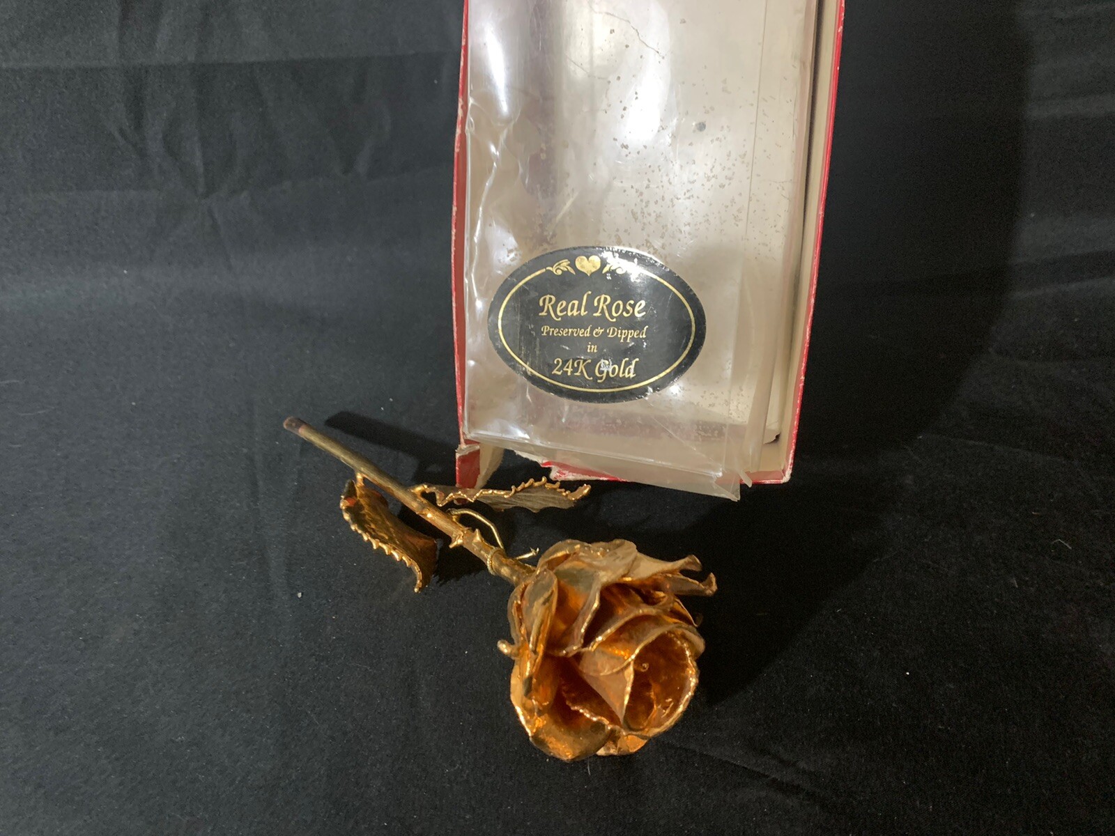Forever Rose, a Genuine, One of a Kind, Real Rose, Hand Dipped in 24K Gold