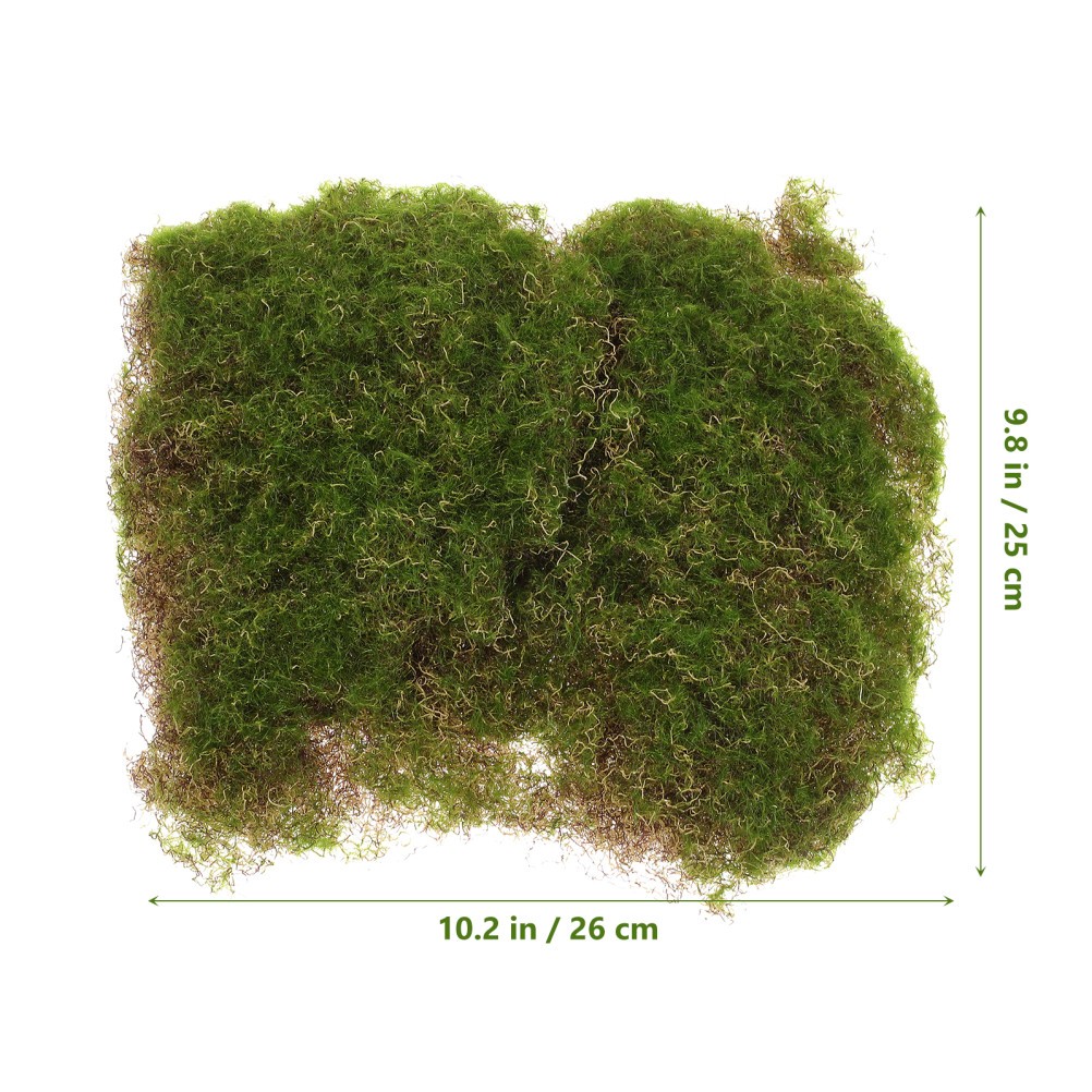 Pack of 5 Reusable Artificial Moss Grass Green for DIY Mini Garden