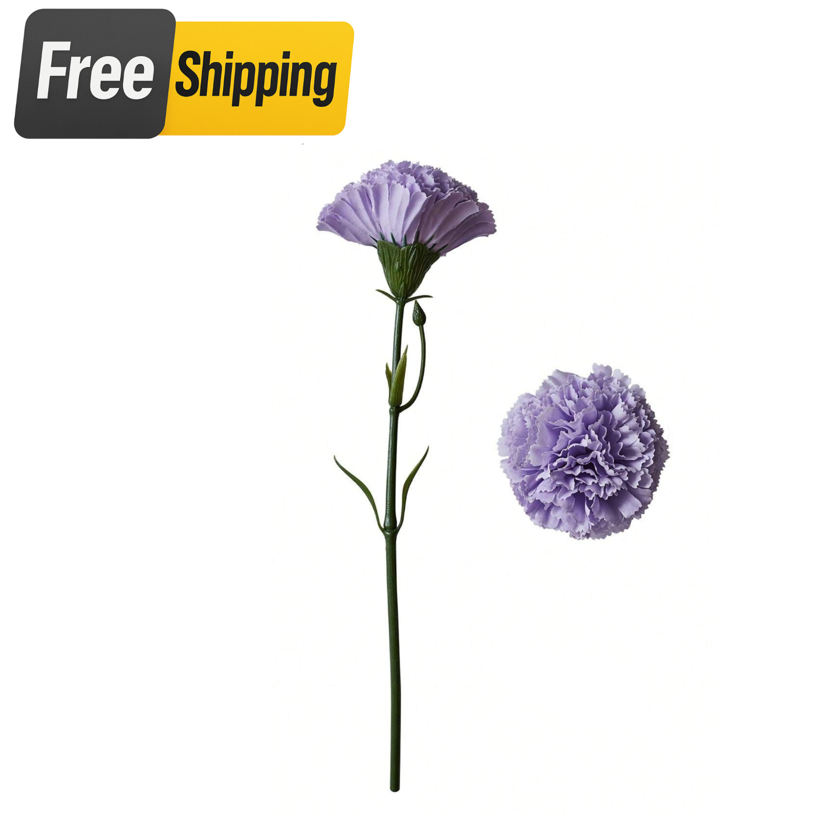12PCS Artificial Carnation Flowers Silk Stem Wedding Funeral Bouquet Decor USA