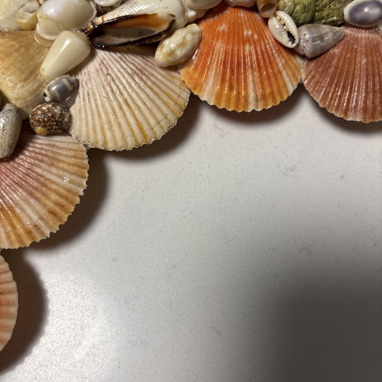 Handcrafted Sea Shell Wreath 14”Beach Seashore Coastal Decor Beautiful Vintage