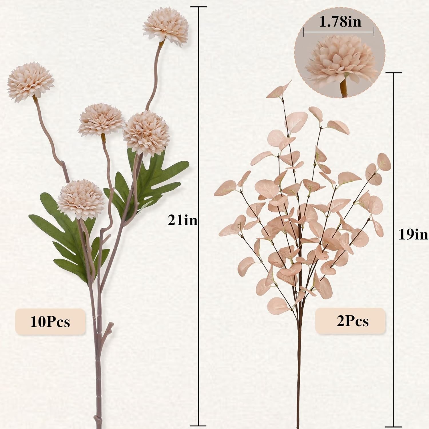 Fake Velvet Ball Mom Artificial Flowers for Wedding Decoration