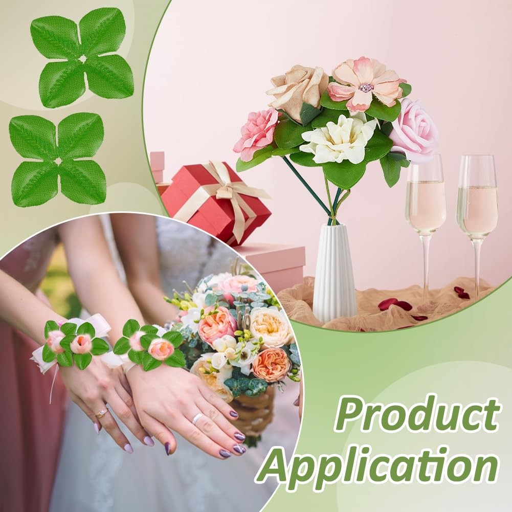 1000 Pcs Artificial Flowers Green Leaves, Rose Leaf Decoration, Bulk Artifici…