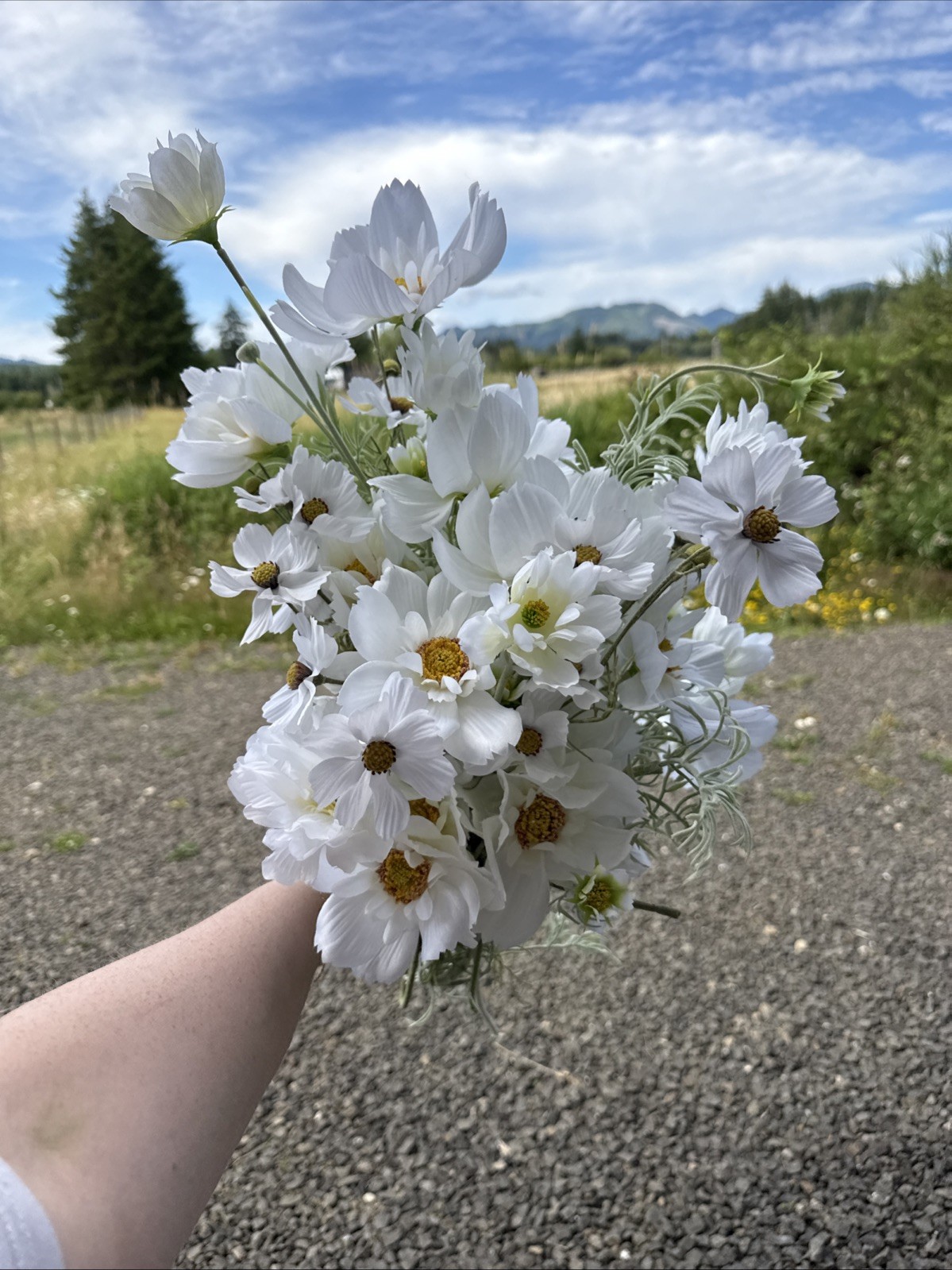 Cosmo Faux Flower Lot Wildflower Wedding Floral White