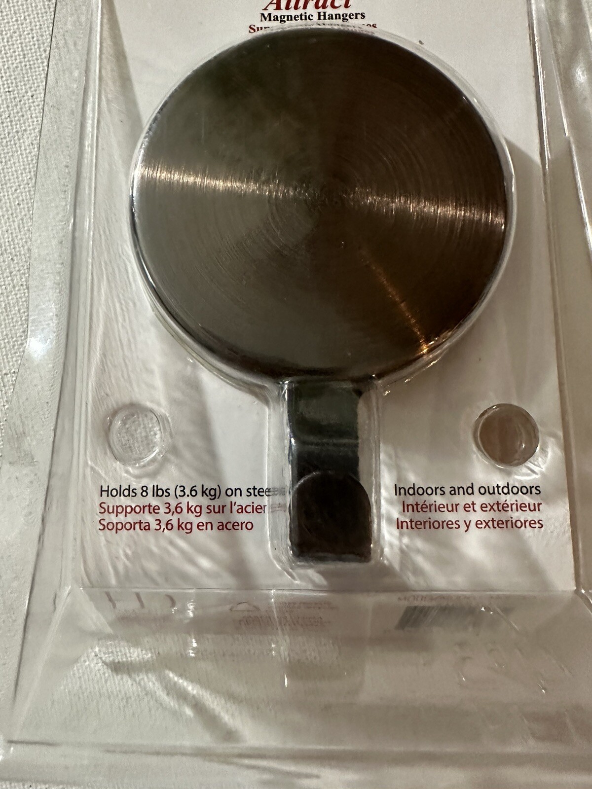 Attract Magnetic Wreath Hanger 2 Piece Set Oil Rubbed Bronze