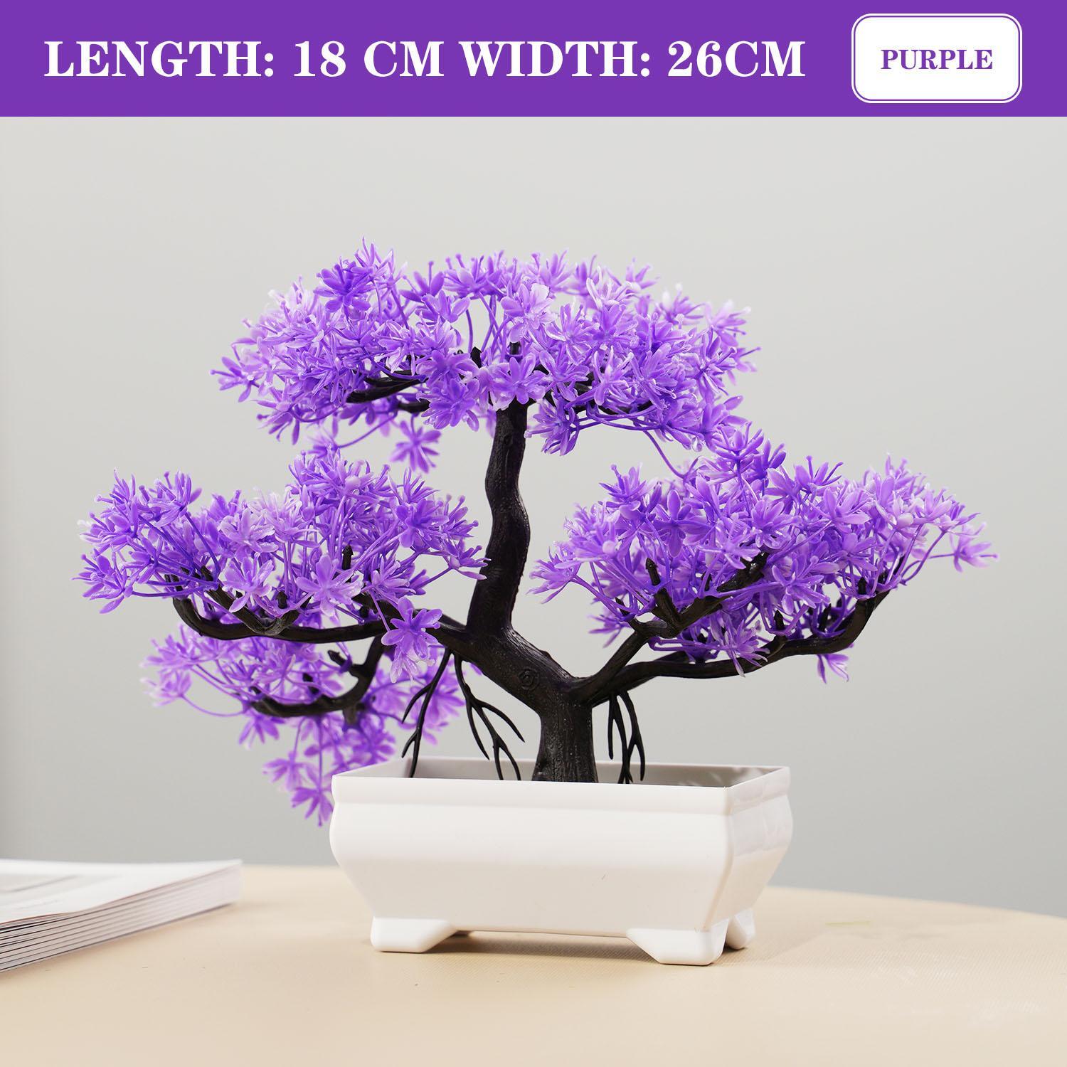 Artificial Bonsai Tree – Fake Potted Plant for Home, Office & Garden Decor