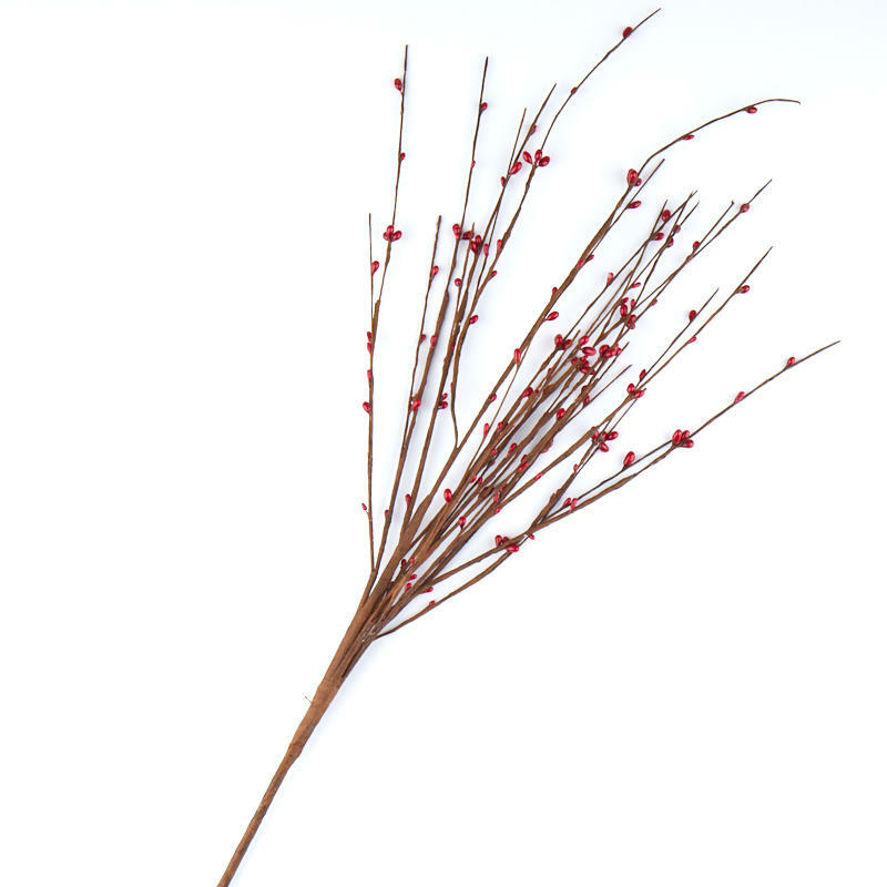 Red Pip Berry and Twig Decorative Sprays | 2 Sprays