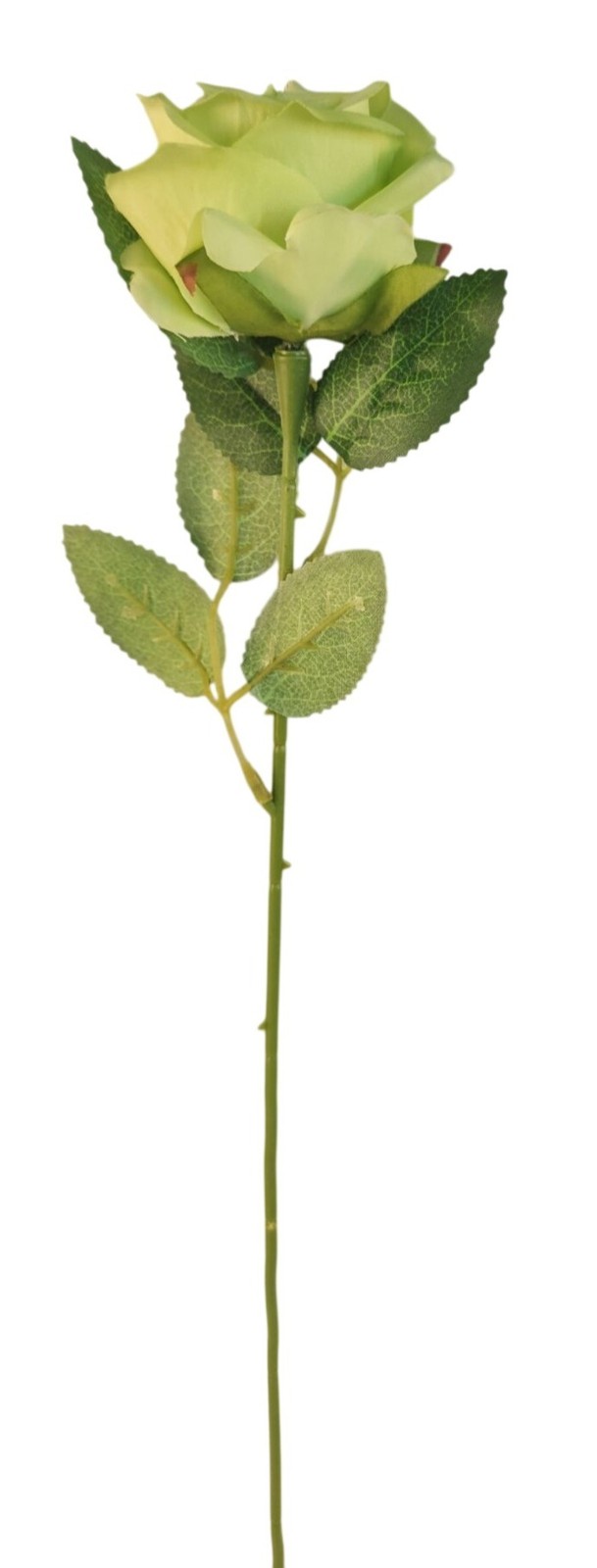 6 Green Rose Stems Faux Roses Lime Green Floral Stems Artificial Roses Farmhouse