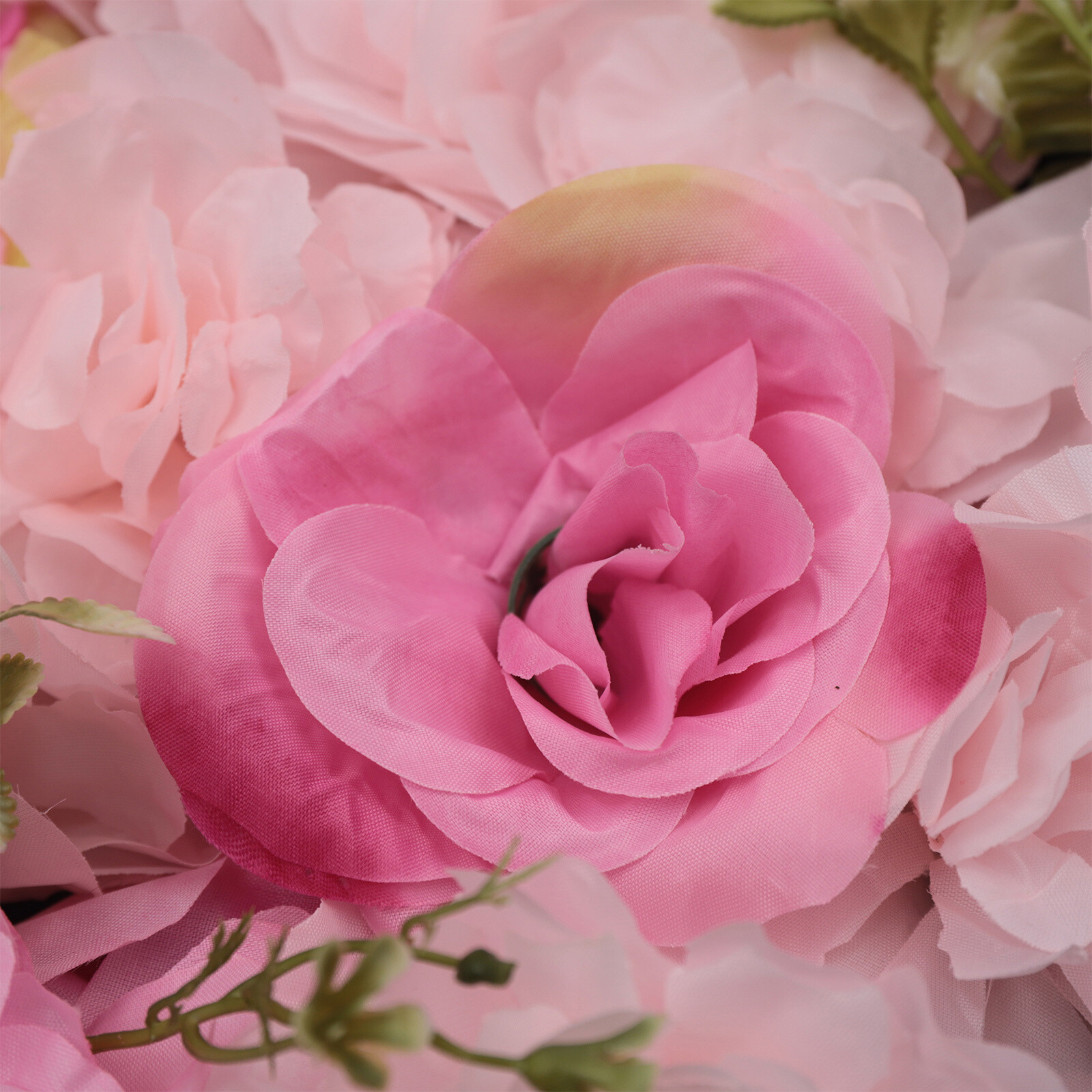 Artificial Flower Wall Panel Floral Backdrop Wedding Party Home Decor Pink 12x