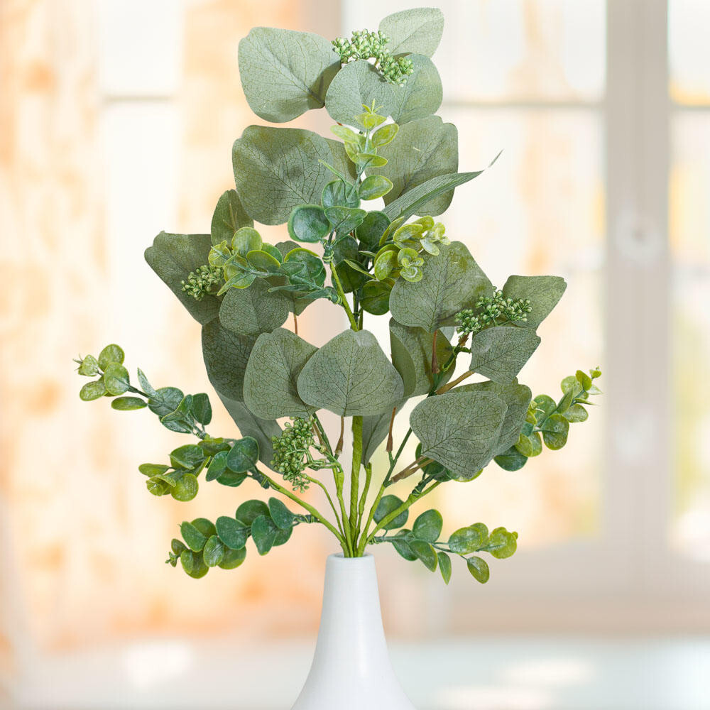 Set of 2 Artificial Mixed Seeded Eucalyptus 26″ Sprays