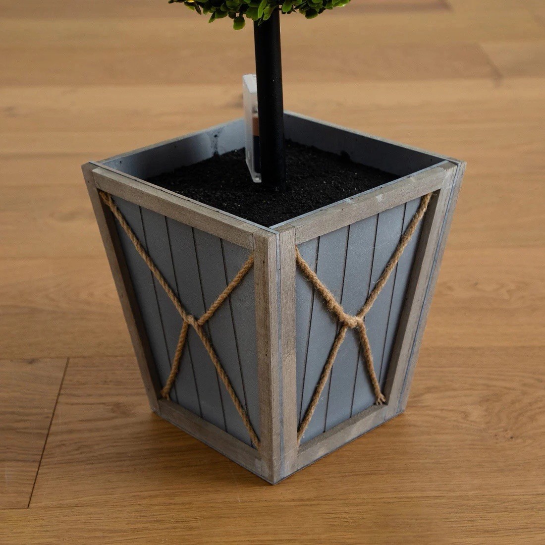 3’ UV Resistant Artificial Double Ball Boxwood Topiary with LED (Indoor/Outdoor)