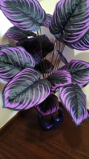 Artificial Monstera Plant Large Faux Tropical Palm Leaves Home Garden Decor