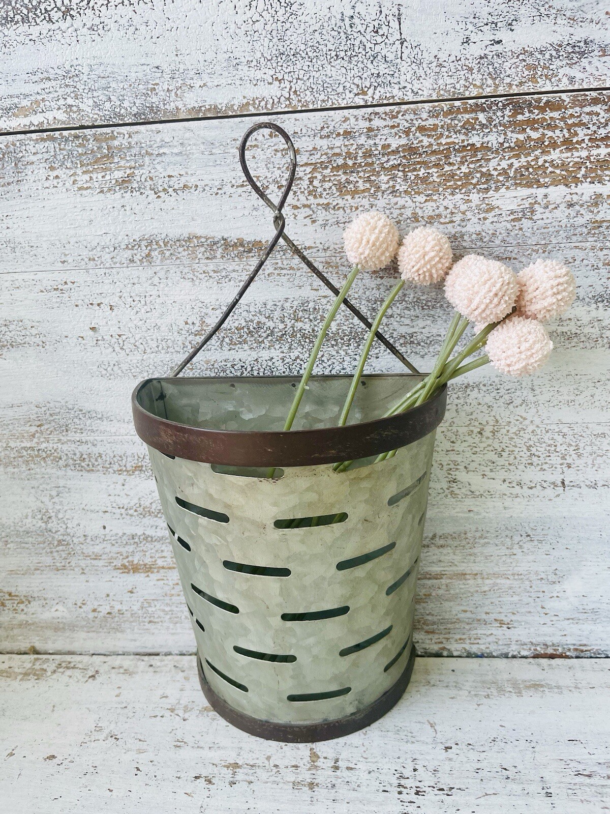 Pink Billy Ball Country Flower Bouquet New
