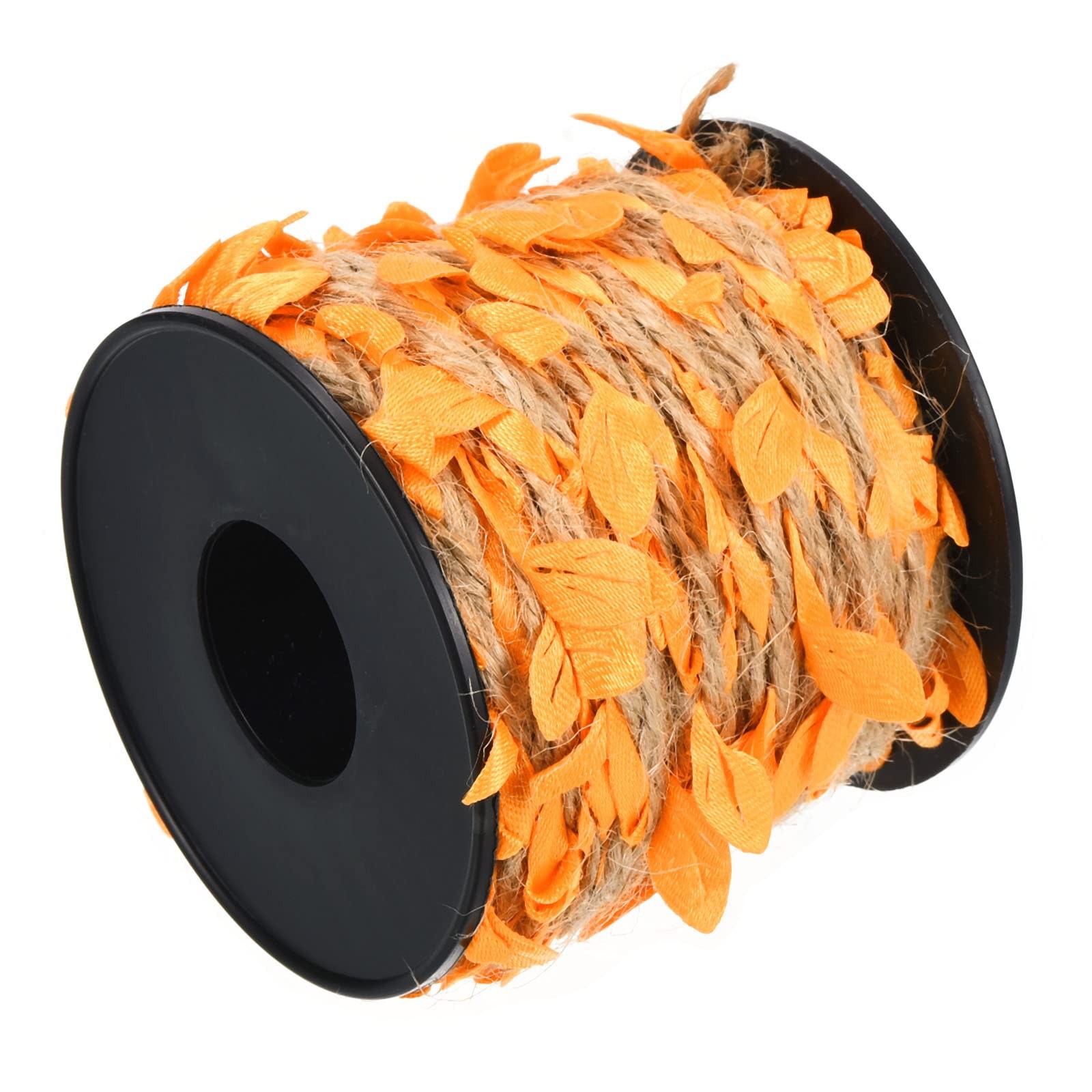 PATIKIL 33ft 5mm Burlap Leaf Ribbon, 2 Roll Braided Decoration Vine Natural J…
