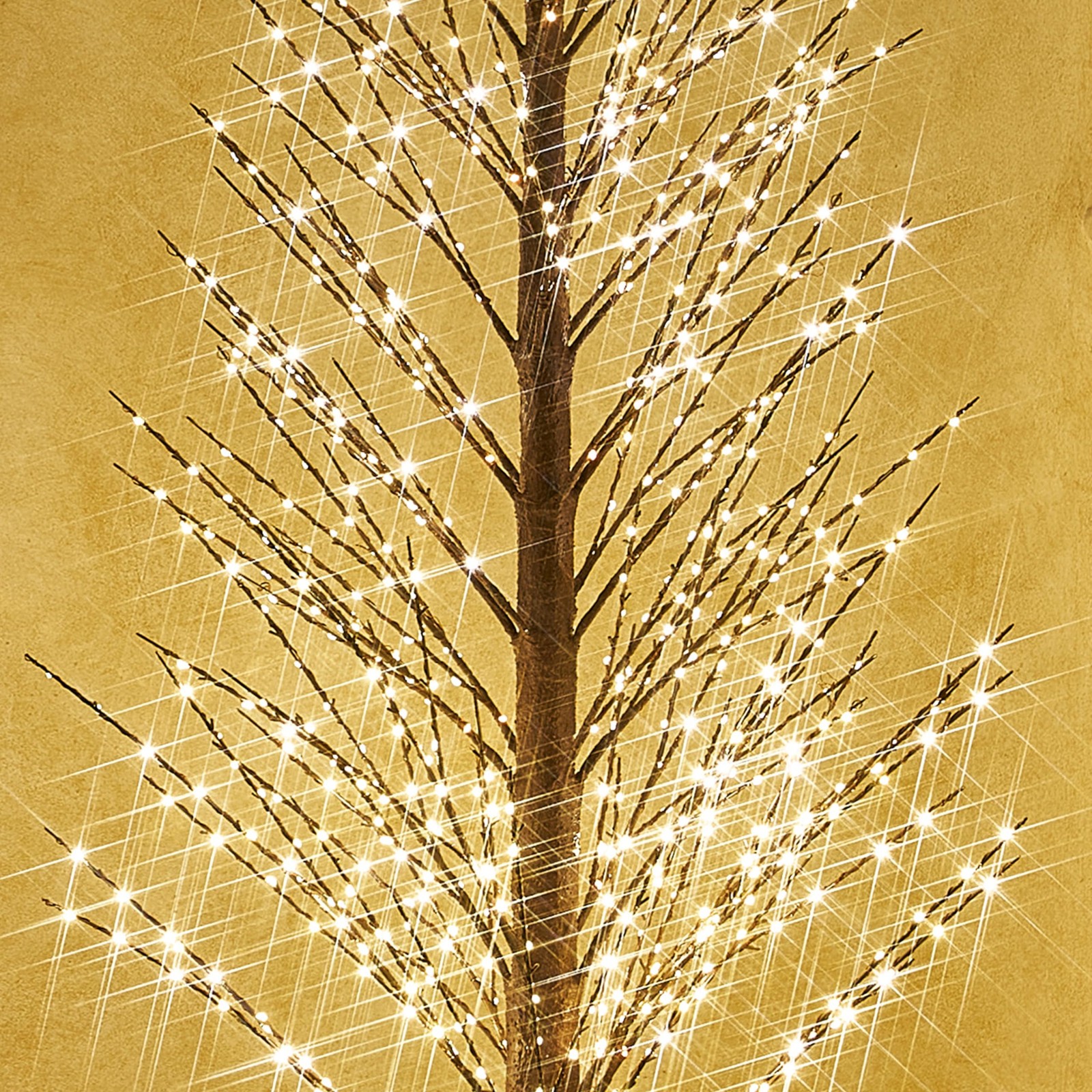 Fudios Lighted Alpine Tree Brown Willow 6FT 810 LED Fairy Lights,Artificial W…