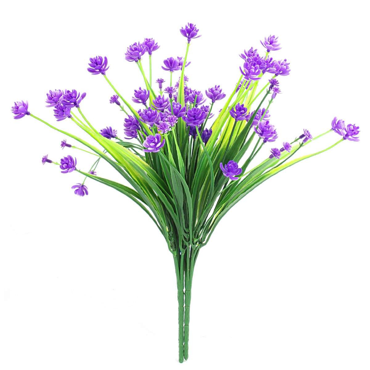 LOT Bundles Artificial Flower for Outdoors UV Resistant Fake Flowers Faux Plant