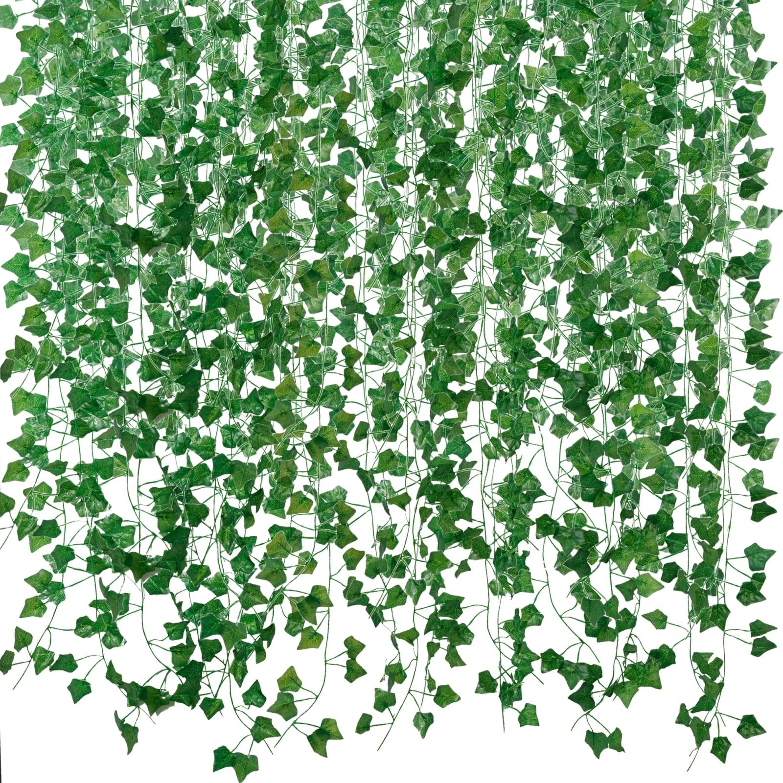 Fake Vines for Room Decor(12 Pack 84 Feet) Aesthetic Artificial Plant Ivy Lea…