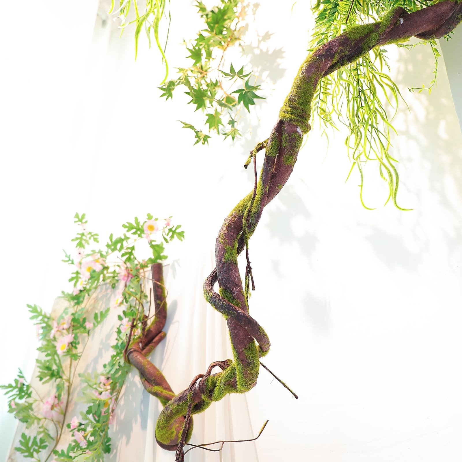70.86″ Medium EVA Foam Soft Artificial Tree Branches Thick Trunk Twig Fake Vi…