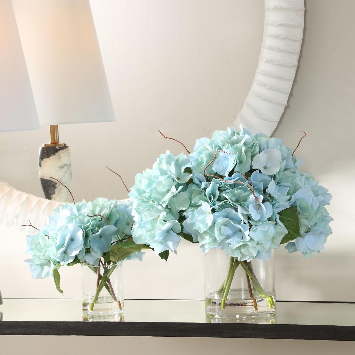 Uttermost 60249 Tranquil Blue Blooms Blooms in Vases, Set of 2