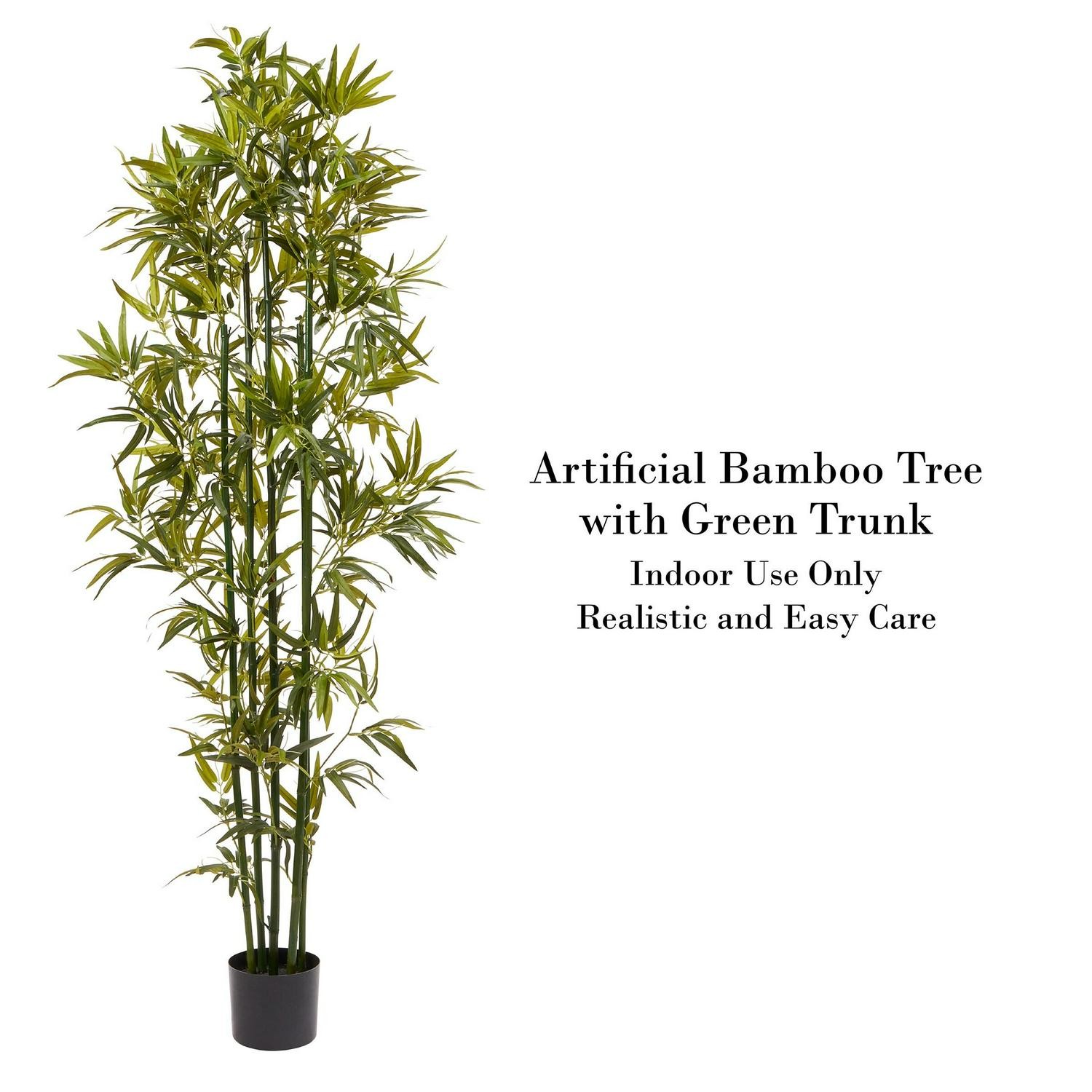 Pure Garden Artificial Potted Bamboo Silk Tree
