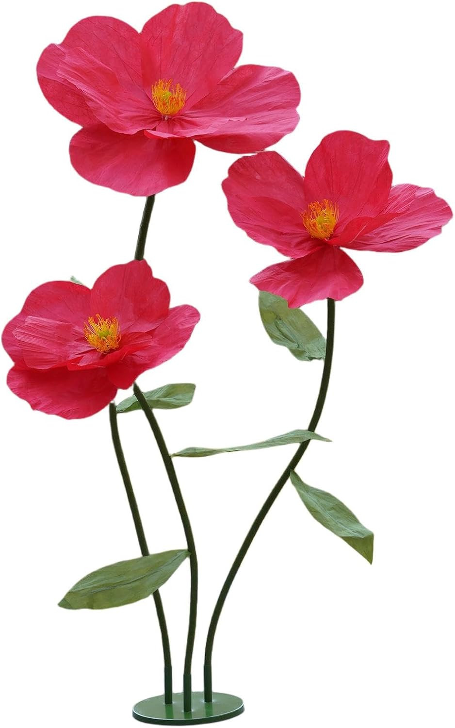 Giant Artificial Flowers for Decoration with Stand,Large Paper Flowers for Weddi