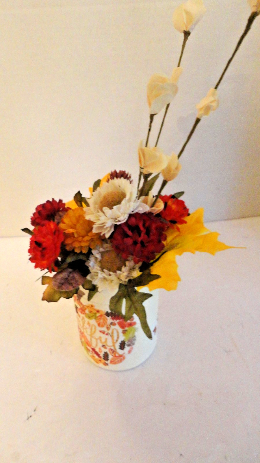 Autumn Floral Arrangement Thanksgiving~Tabletop~ 12 inches~ Handmade