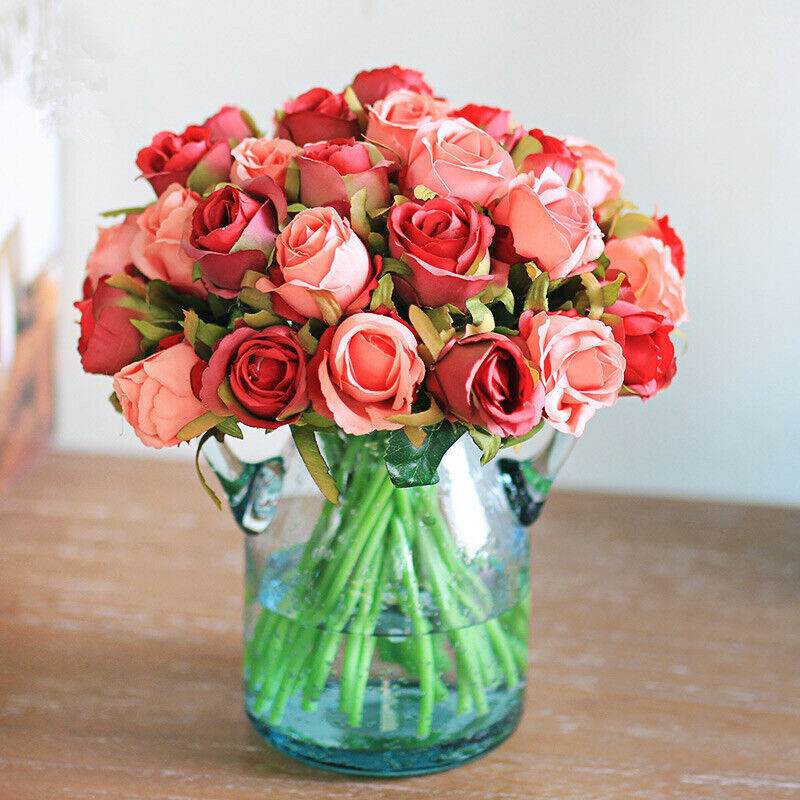 Silk Rose Floral Bridal Wedding Bouquet DIY Home Party Decor November Vibe Night