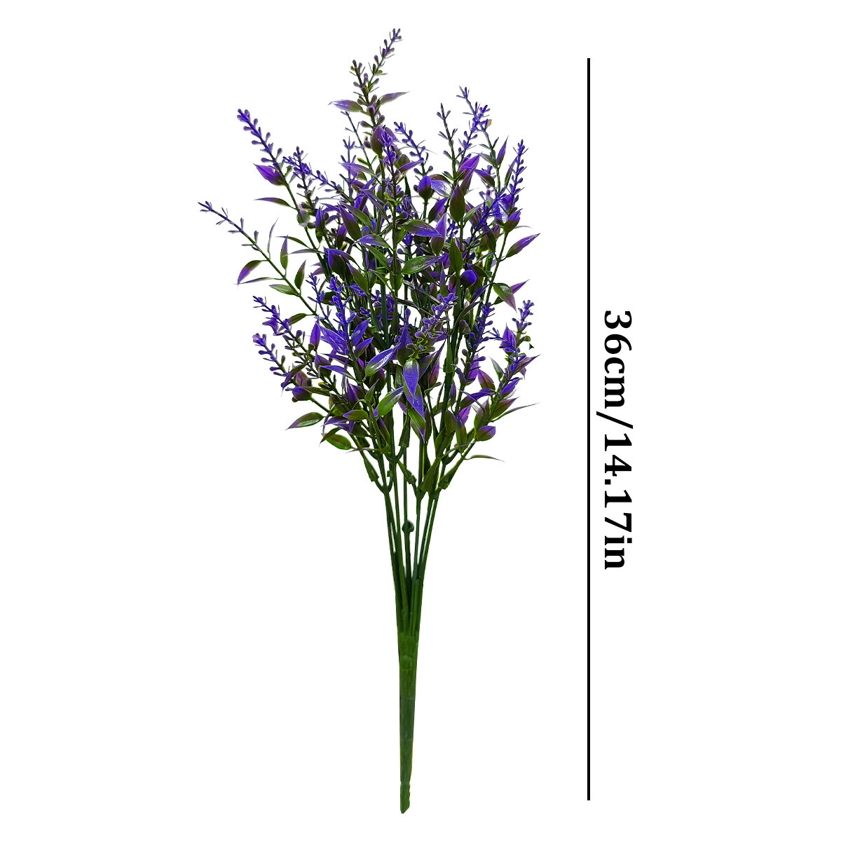 16/40 Bundles Artificial Flowers Fake Plants Outdoor UV Resistant Plastic Flower