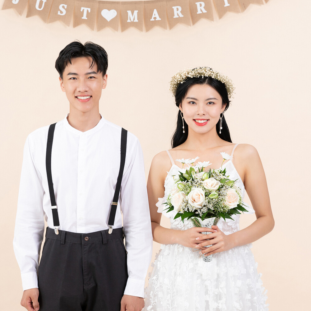 2PCS Bridal Flower Bouquet Holder Bridal Bouquet Handle Flower DIY Accessories