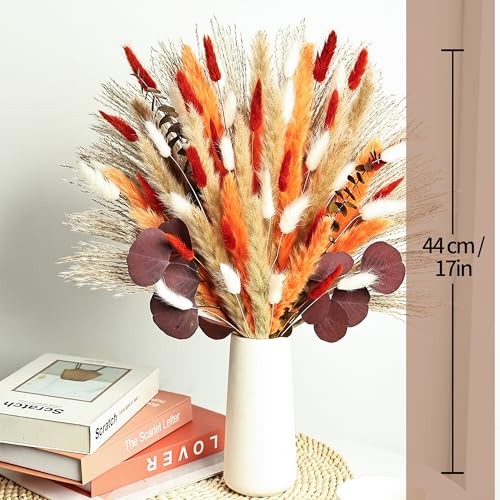 Dried Pampas Grass Bouquet Boho Rustic Wedding and Home Table Maple Harvest