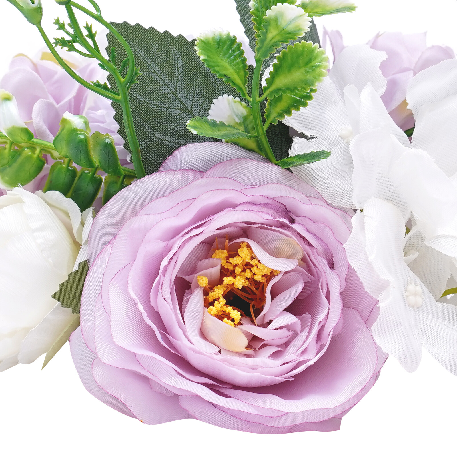 10 Set Artificial Hydrangea Camellia Flowers Silk Bouquet Party Wedding Decor