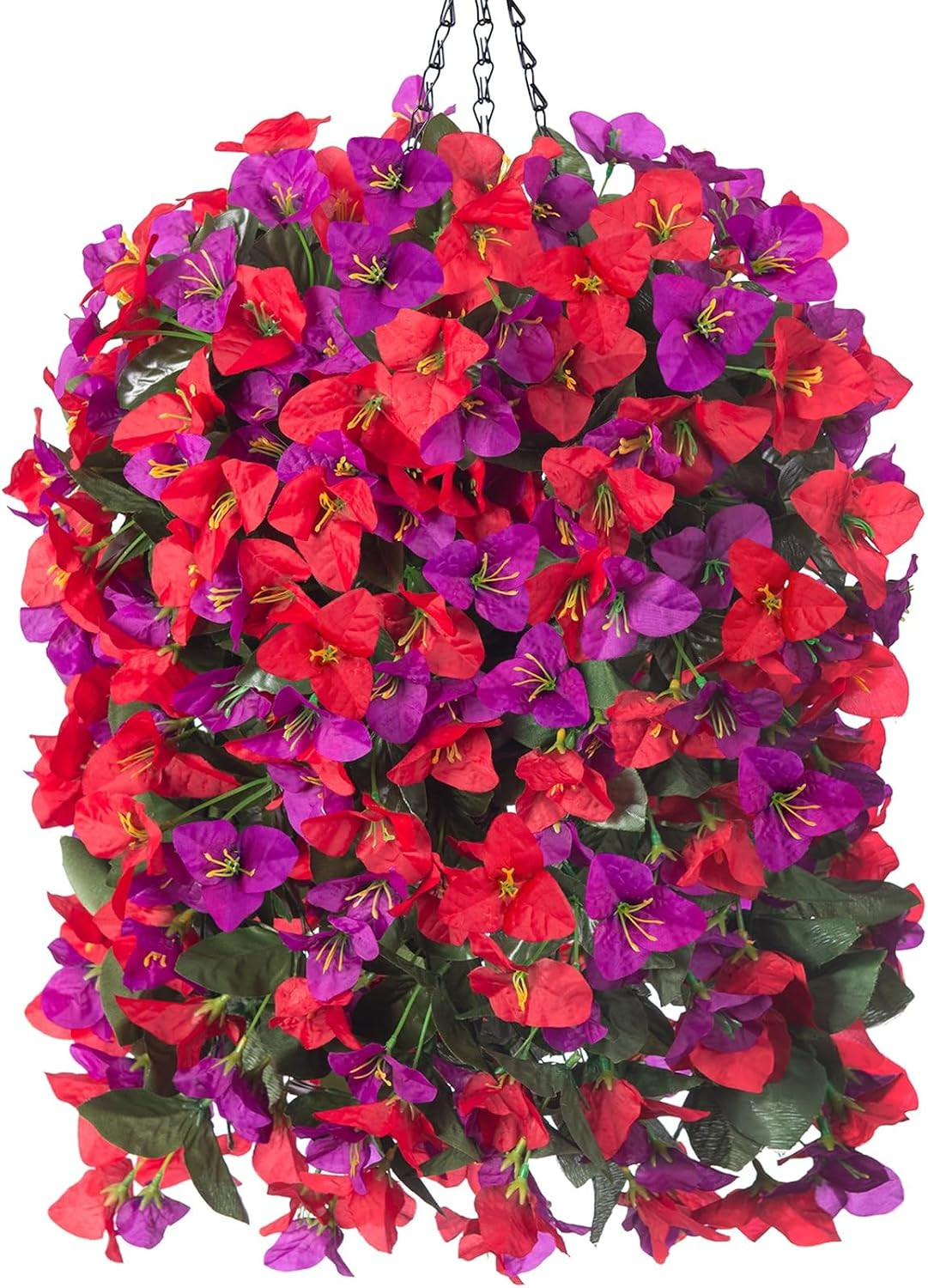 UV Resistant Faux Bougainvillea Plants – 3PCS Silk Flowers for Outdoor Decor