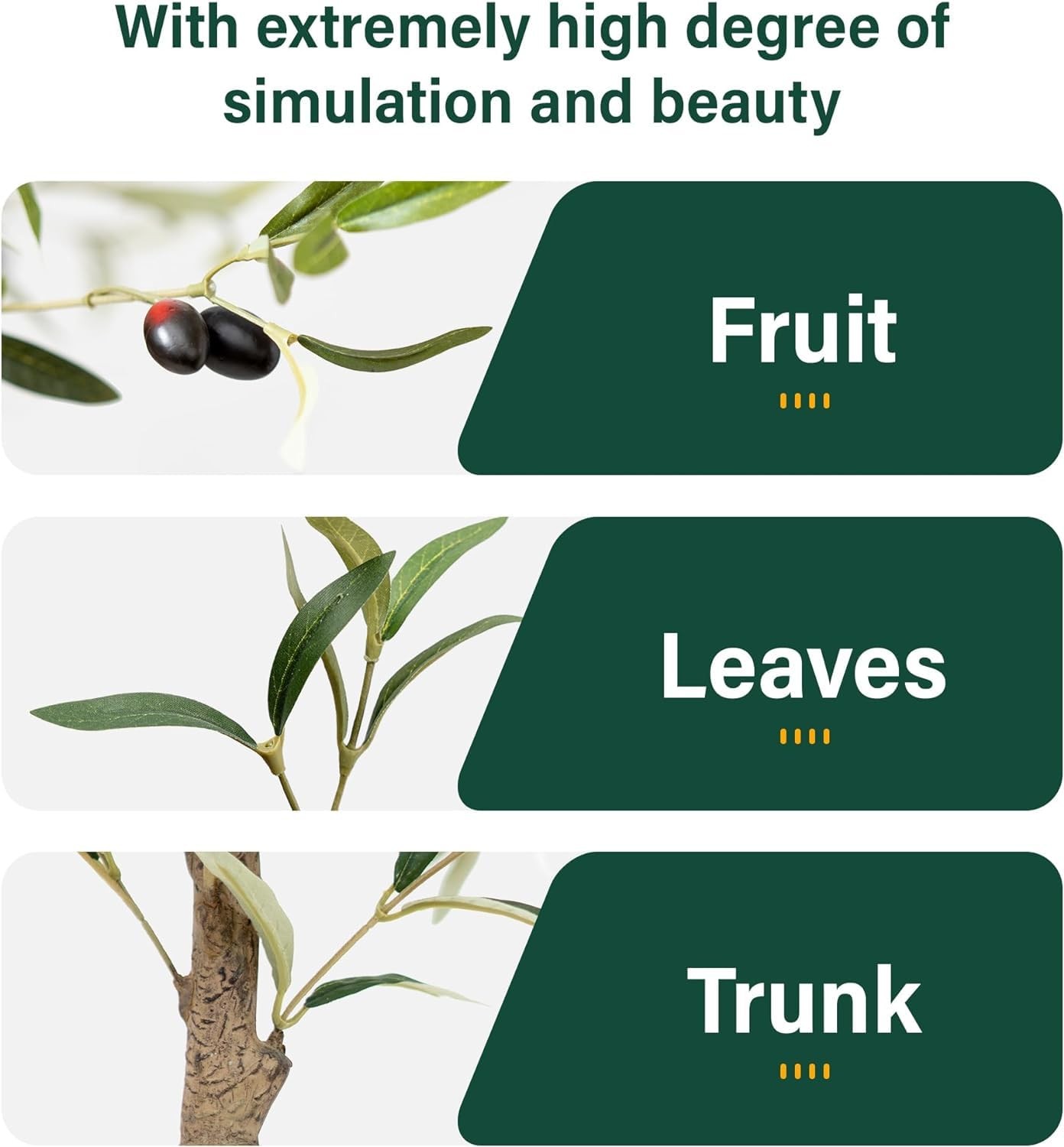 Faux Olive Tree 5FT Artificial Indoor, Fake Olive Tree 61 Tall Large Topiary Art