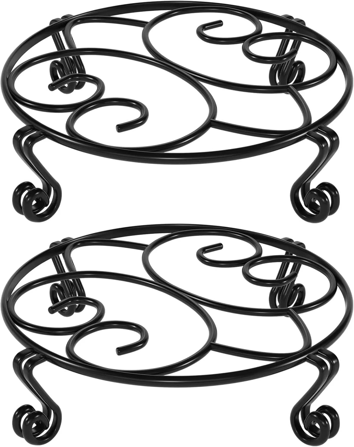 Yimobra 2 Pack Plant Stand for Flower Pot Heavy Duty Potted Holder Indoor Outdoo