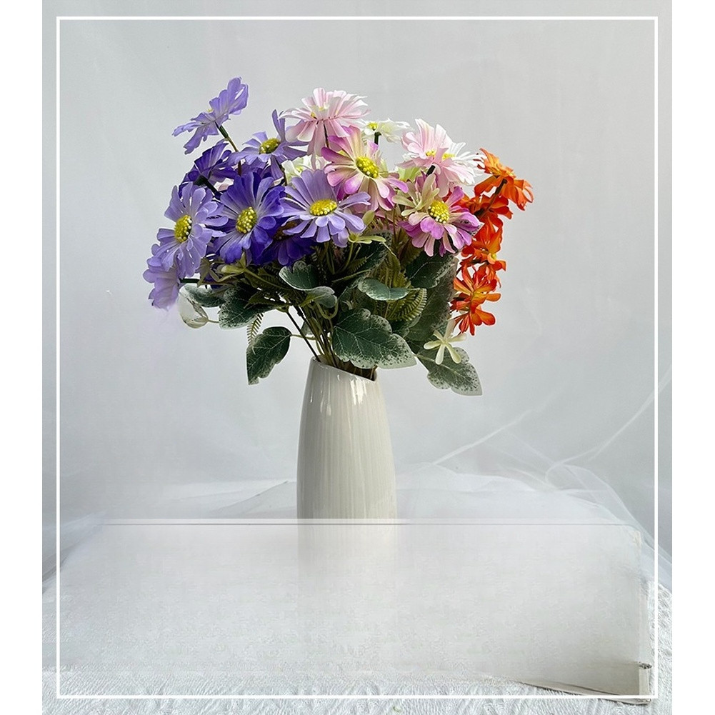 Chrysanthemum Artificial Flowers Set 10 Pieces 36cm Height for Home and Office