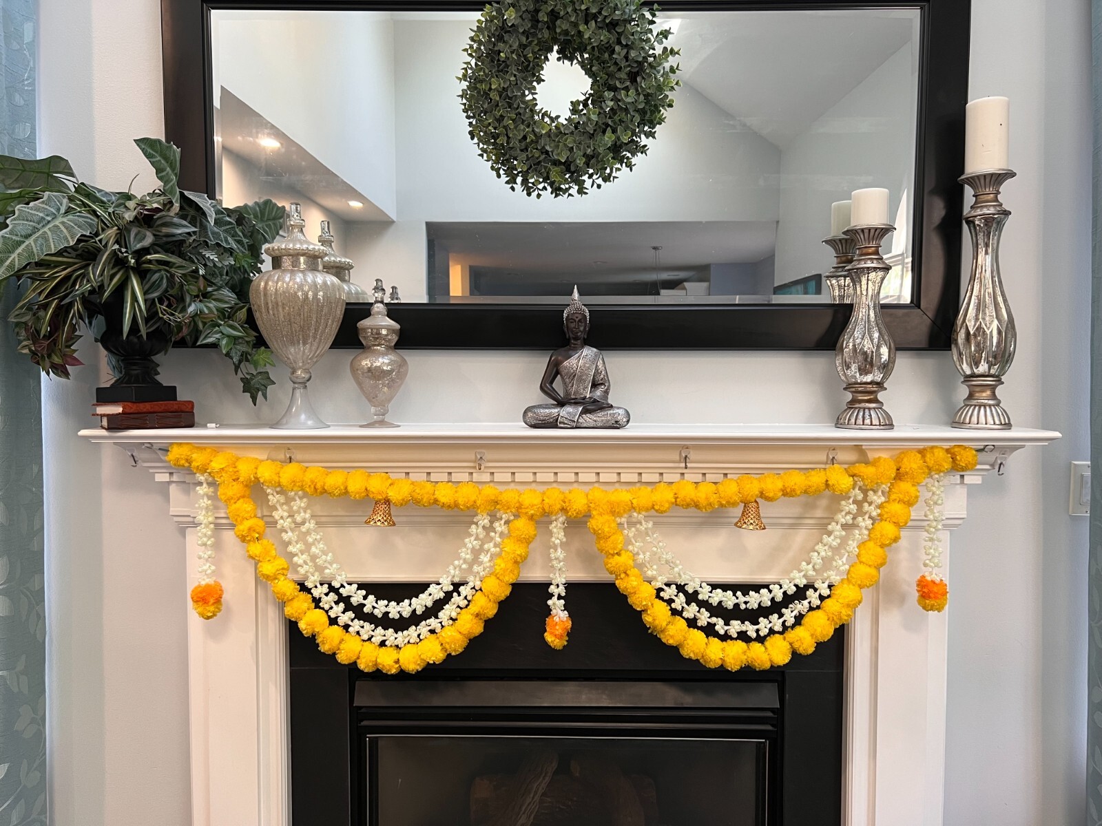 40 inch Marigold backdrop Toran garland indian wedding diwali decor High Quality