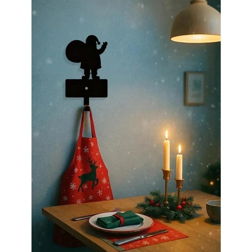 Duty Christmas Mug Hooks Sparkling Stocking Ornament Hangers for Mantle Decor
