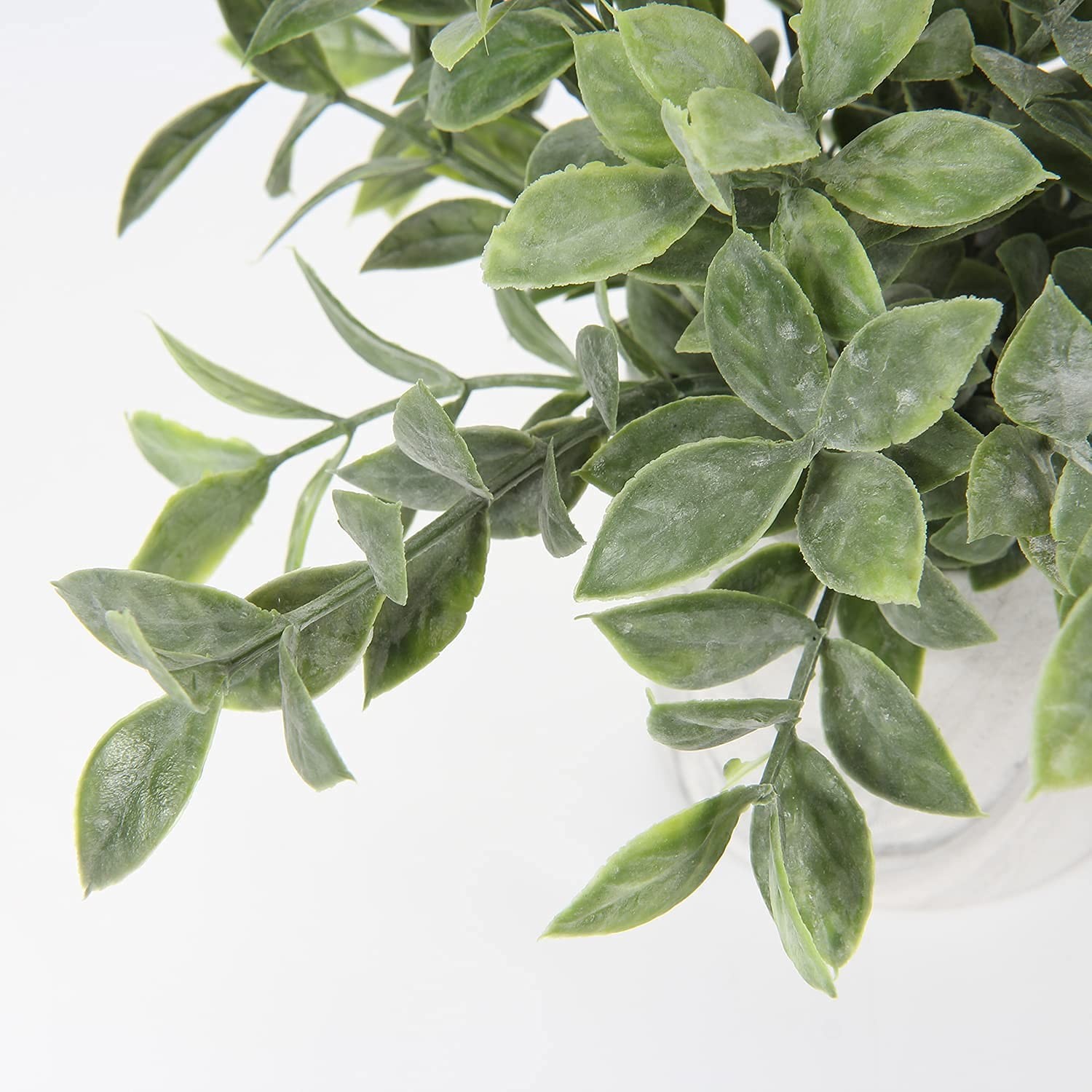 Mini Artificial Potted Plants Fake Plants in Marble Pots, 1Pcs Plastic Eucaly…
