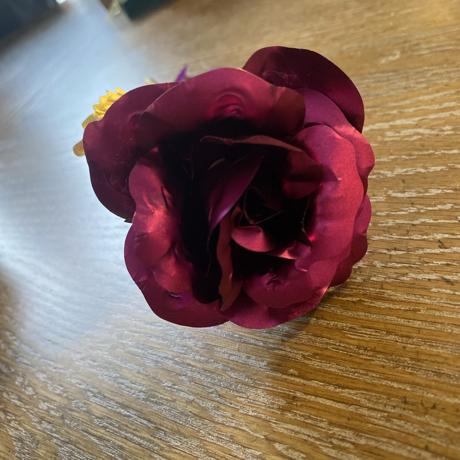 Forever 24K Rose Gold Purple Dipped Flower w/ Gift Box for Her