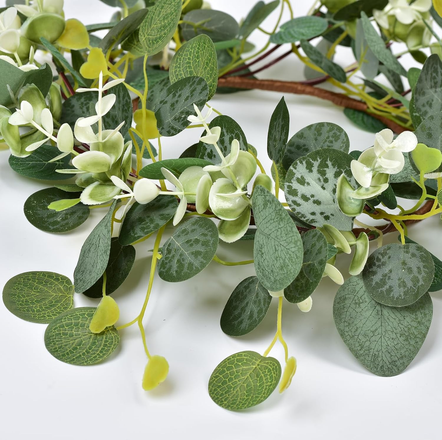 Artificial Green Eucalyptus Wreaths 12” Spring Summer Eucalyptus Leaf Wreaths f