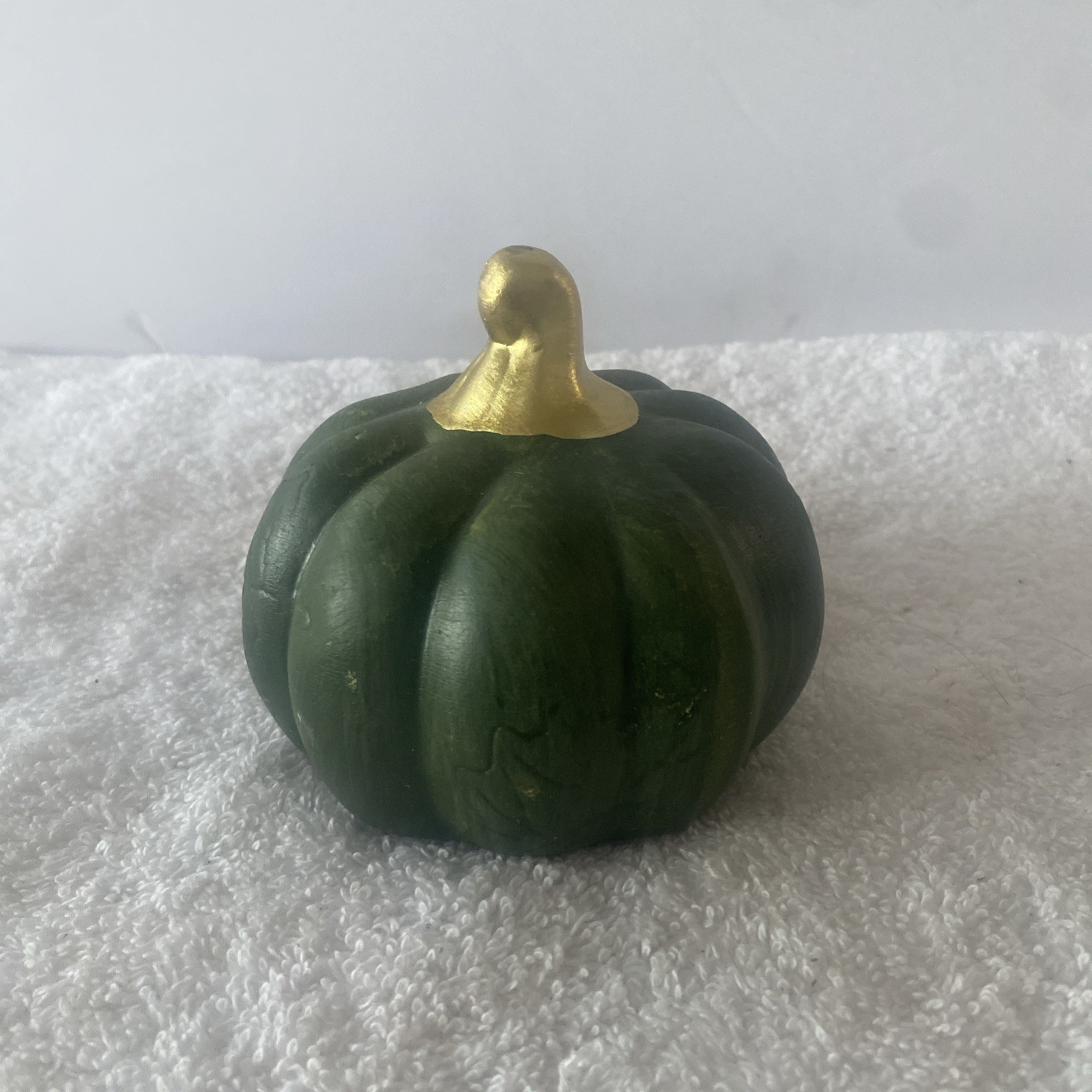 Autumn/Fall Green Pumpkin Golden Stem TableTop Decor (SHIPS IN 24 HOURS)
