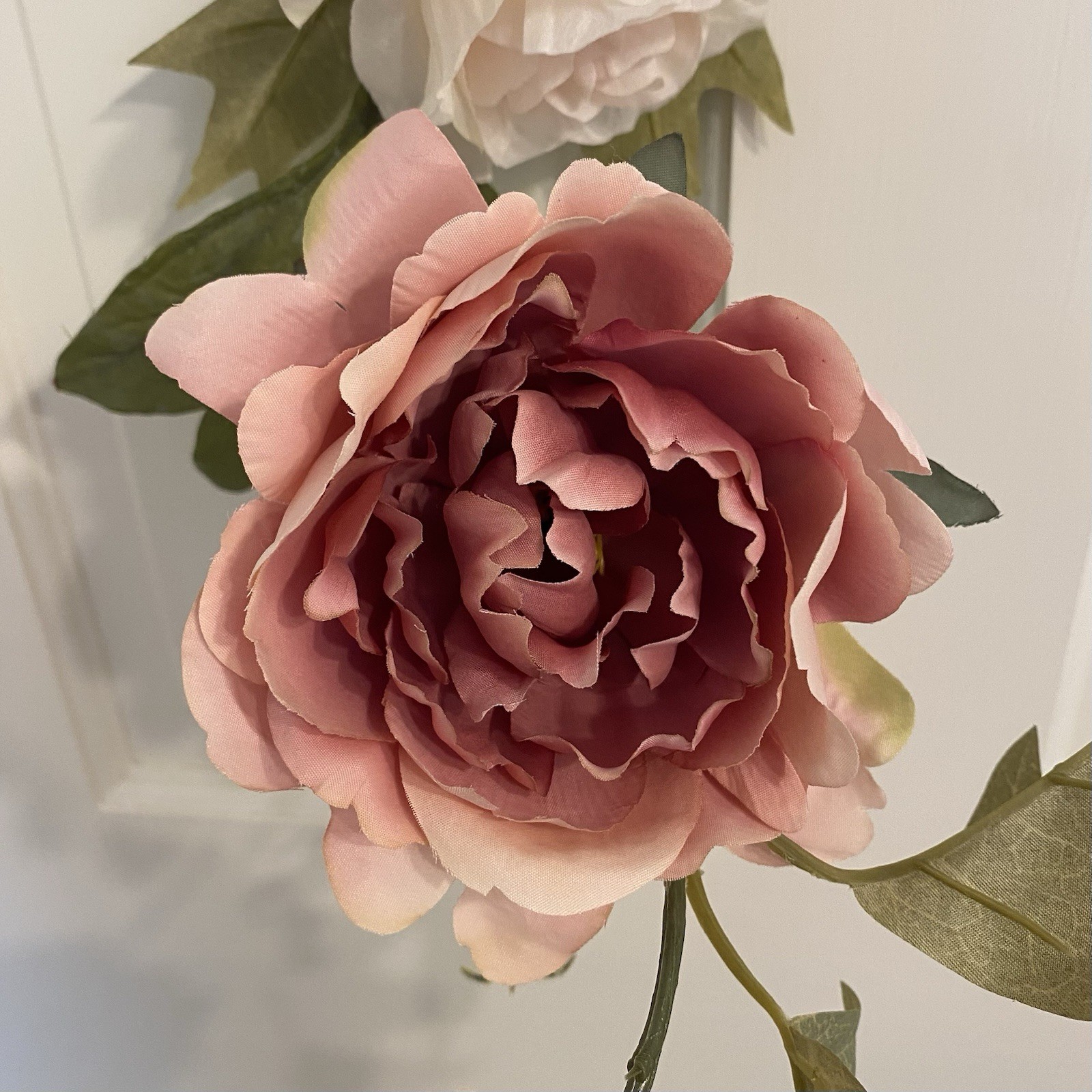 2 Artificial Pink Peony & Rose 6Ft Garland Shower Party Arch Table Runner Flower