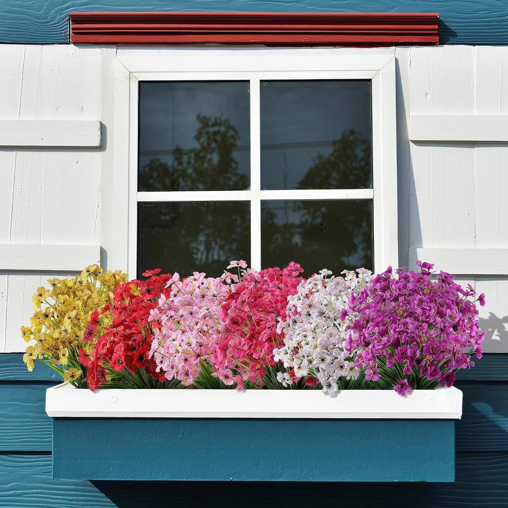 13 In. Multi-Colored Indoor/Outdoor Artificial Flower 24 Bundles