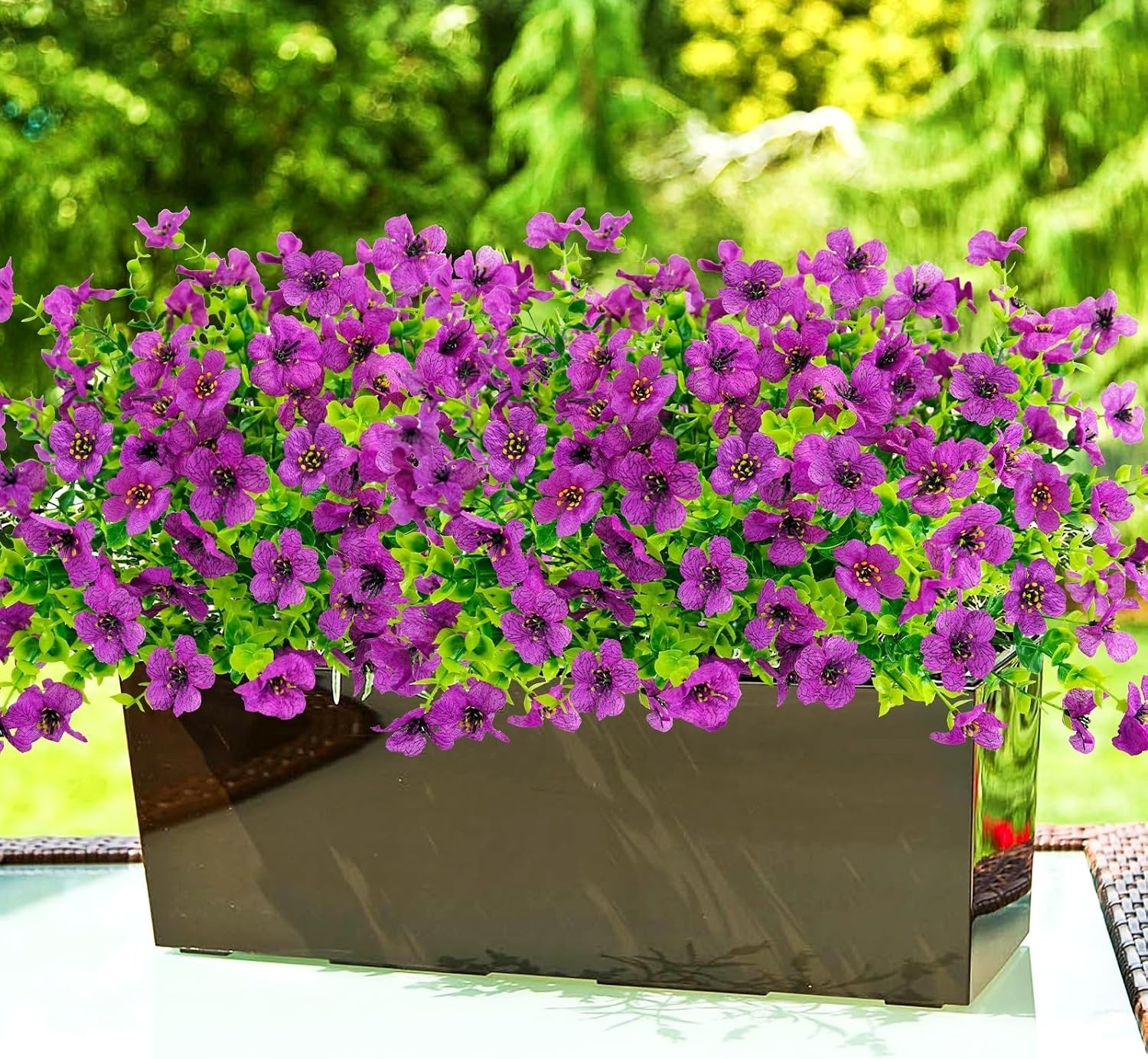 Elegant Faux Purple Daisy Collection – UV & Dust Resistant for Every Occasion