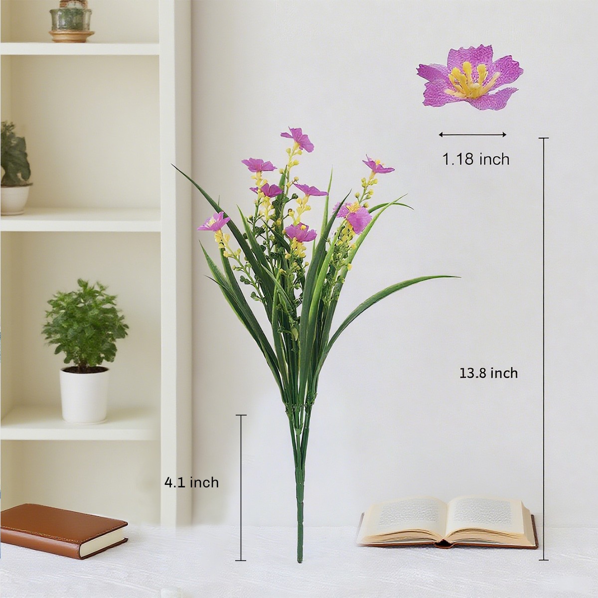UV-Resistant Artificial Flowers Mix Colors Fake Daisy Plastic Flowers Outdoor